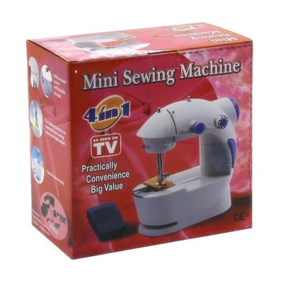 Elektrische kleermakerij slot steken mini naaimachine met verstelbare steken lengte