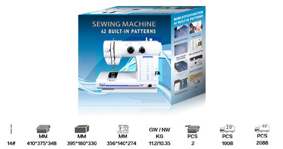 214X134X253MM Vlakbed Vlinder Overlock Huishoudelijke naaimachine Perfect voor thuis