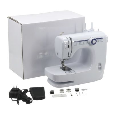 Handmatig voedingsmechanisme slot steken industriële naaimachine met kleine grootte en zanger