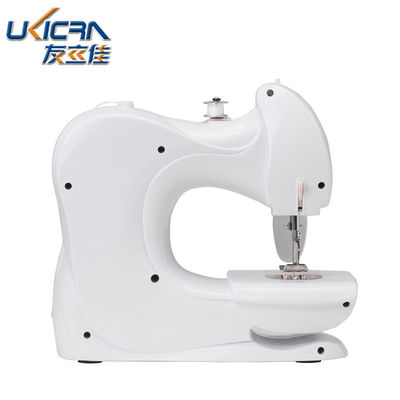 Mini-huishoudelijke naaimachine UFR-601 met 0-5 mm naaldlengte in witte en roze kleur